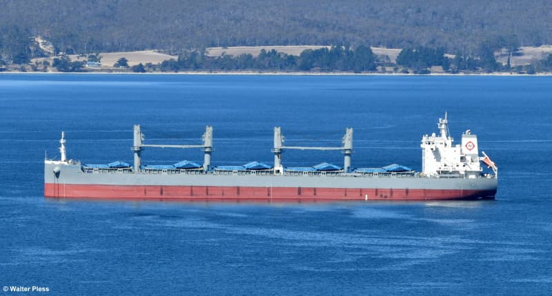 Ship with modern wind sails